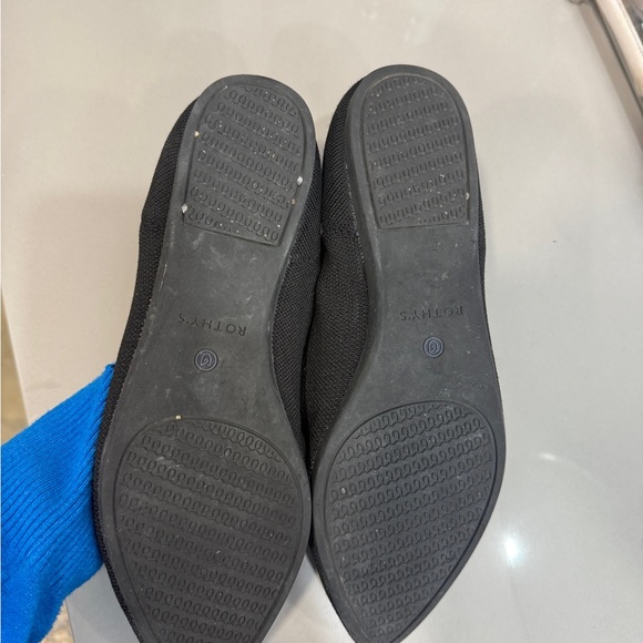 Rothy's Chic Black and Blue Flats - Picture 2 of 3